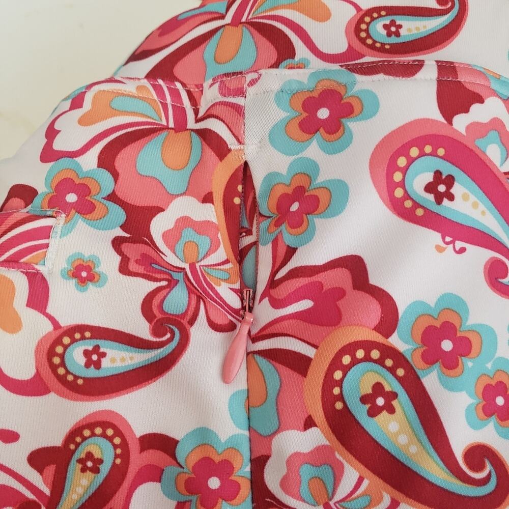 Maggie Lane golf skirt skort set and shirt paisley pink size medium and small - Picture 8 of 12